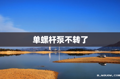 单螺杆泵不转了 单螺杆泵不转了