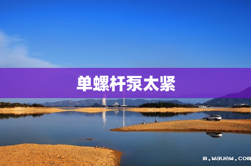 单螺杆泵太紧 单螺杆泵太紧