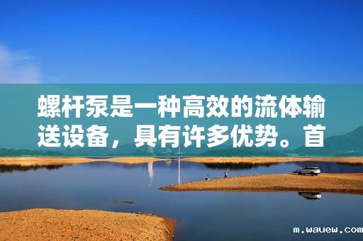 螺杆泵是一种高效的流体输送设备,具有许多优势。首先,螺杆泵具有出色的自吸能力,可以在没有外部辅助设备的情况下将流体从低位置输送到高位置。其次,螺杆泵的结构紧凑、占地面积小,非常适合在有限的空间内安装和使用。 螺杆泵是一种高效的流体输送设备,具有许多优势。首先,螺杆泵具有出色的自吸能力,可以在没有外部辅助设备的情况下将流体从低位置输送到高位置。其次,螺杆泵的结构紧凑、占地面积小,非常适合在有限的空间内安装和使用。