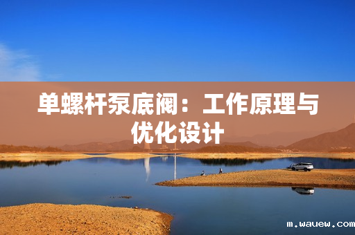 单螺杆泵底阀:工作原理与优化设计 单螺杆泵底阀:工作原理与优化设计