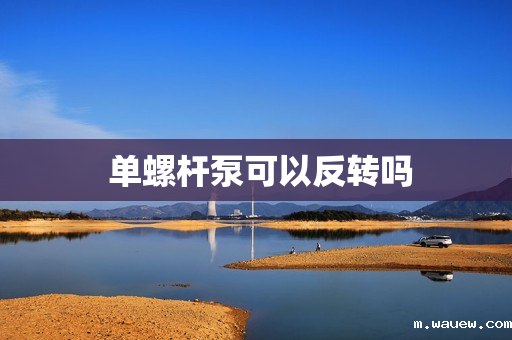 单螺杆泵可以反转吗 单螺杆泵可以反转吗