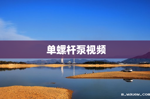 单螺杆泵视频 单螺杆泵视频