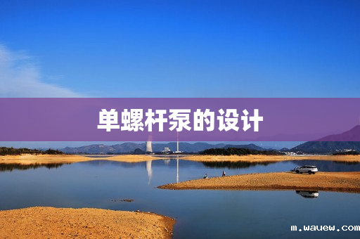 单螺杆泵的设计 单螺杆泵的设计