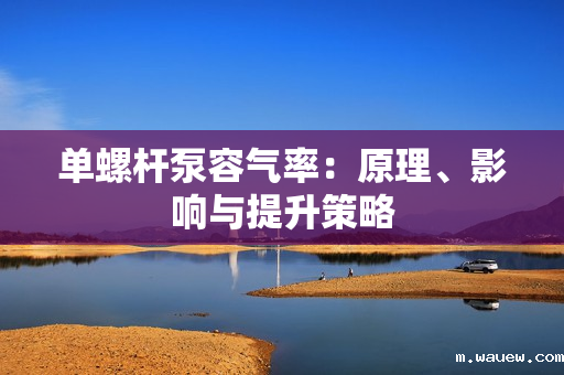 单螺杆泵容气率:原理、影响与提升策略 单螺杆泵容气率:原理、影响与提升策略