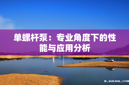 单螺杆泵:专业角度下的性能与应用分析 单螺杆泵:专业角度下的性能与应用分析