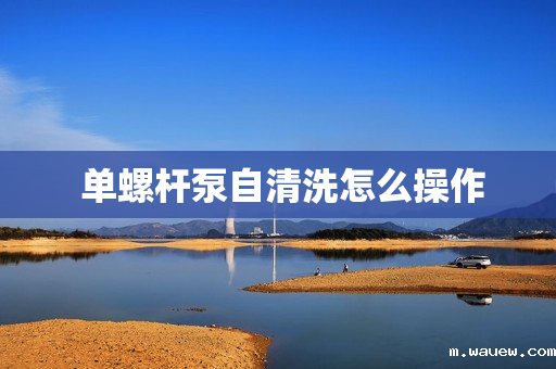 单螺杆泵自清洗怎么操作 单螺杆泵自清洗怎么操作