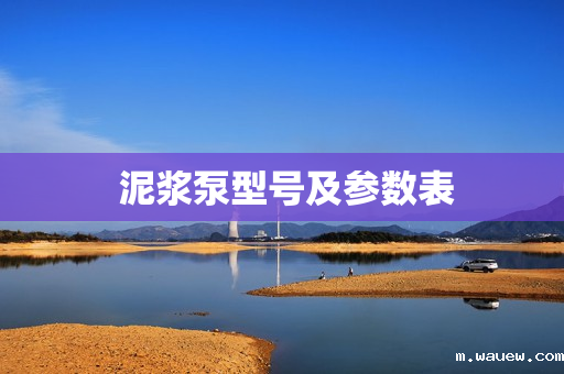 泥浆泵型号及参数表 泥浆泵型号及参数表