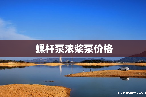 螺杆泵浓浆泵价格 螺杆泵浓浆泵价格