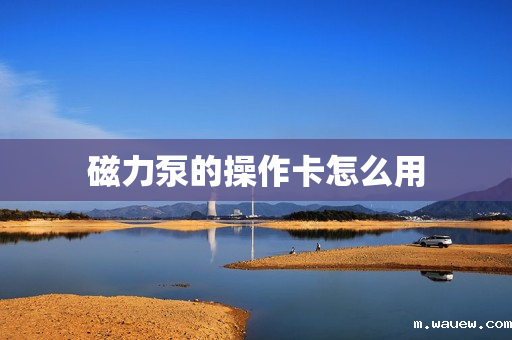 磁力泵的操作卡怎么用 磁力泵的操作卡怎么用